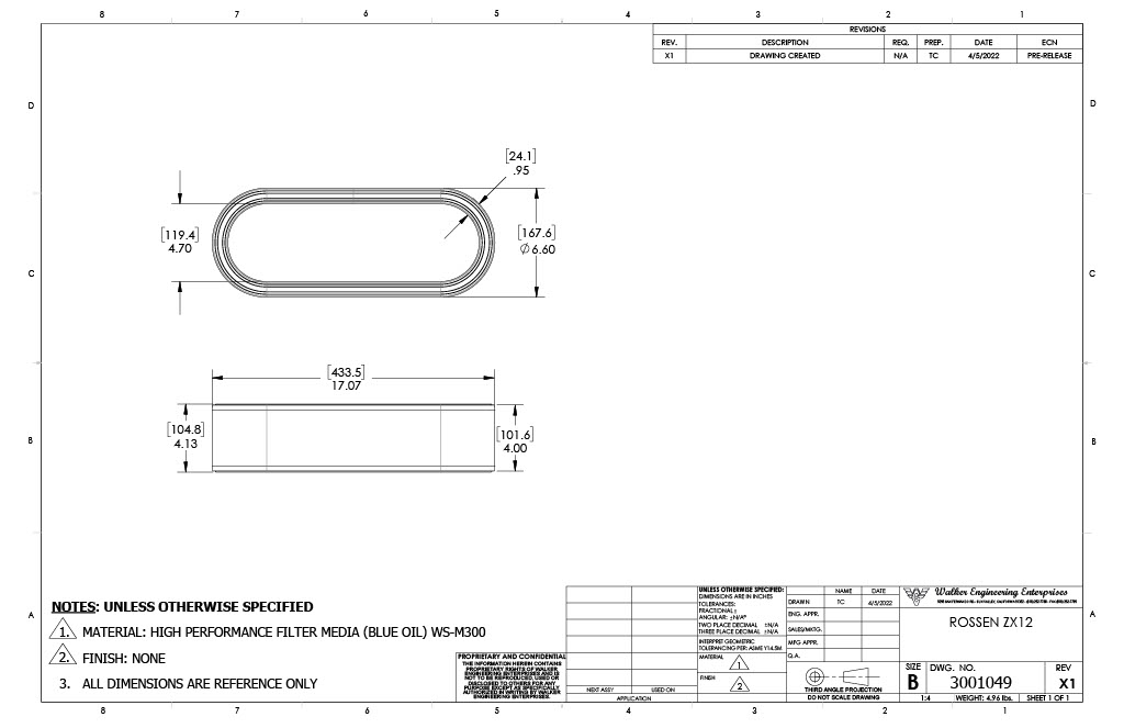 Walker Air Filter Suit Rosson - Image 3