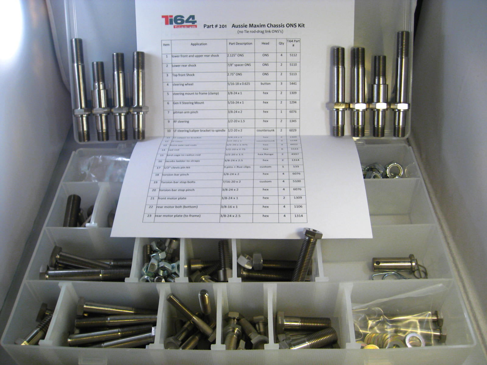 Maxim Aussie Chassis ONS Kit - Image 2